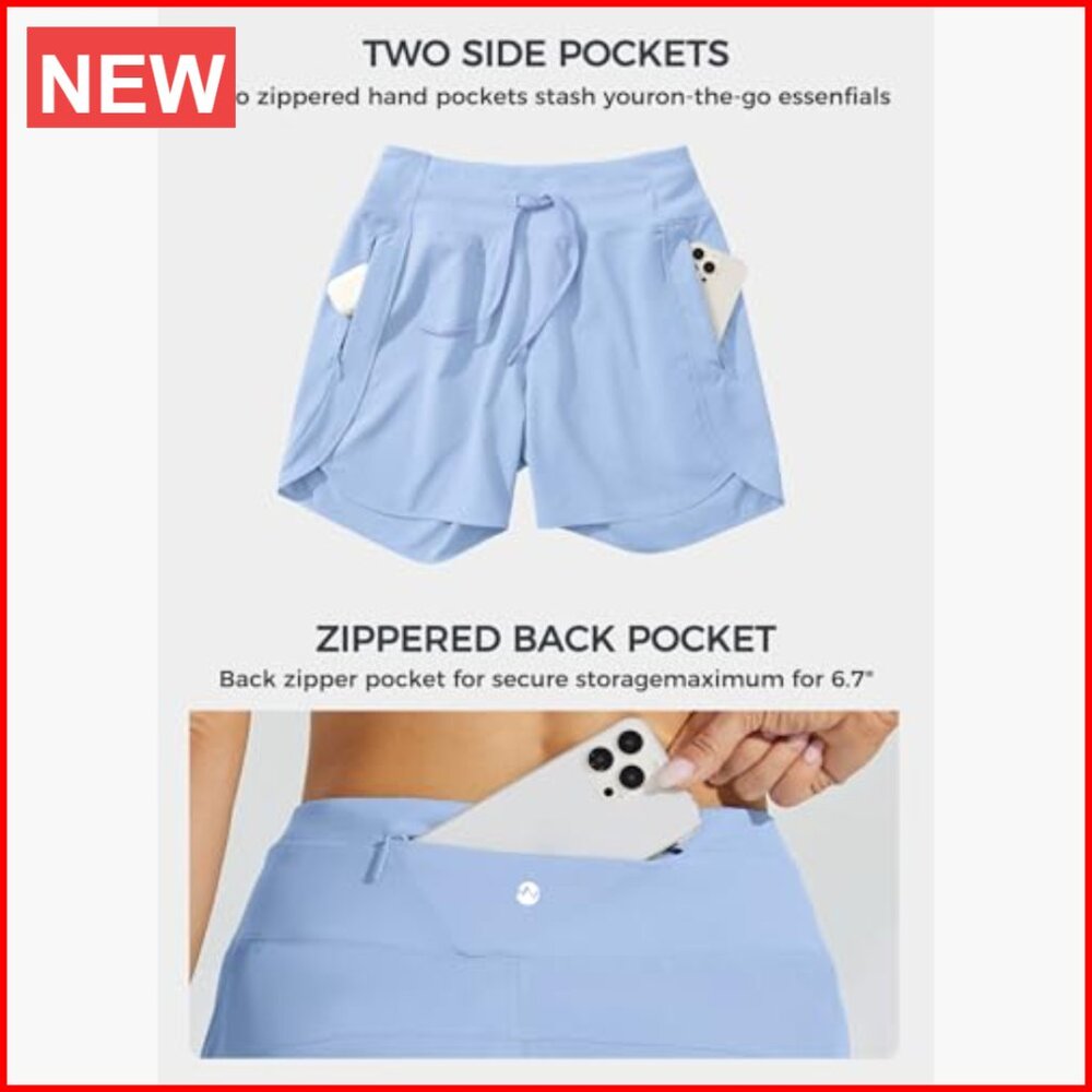 5" Quick Dry Polyester Spandex Running Shorts Hig… - image 6